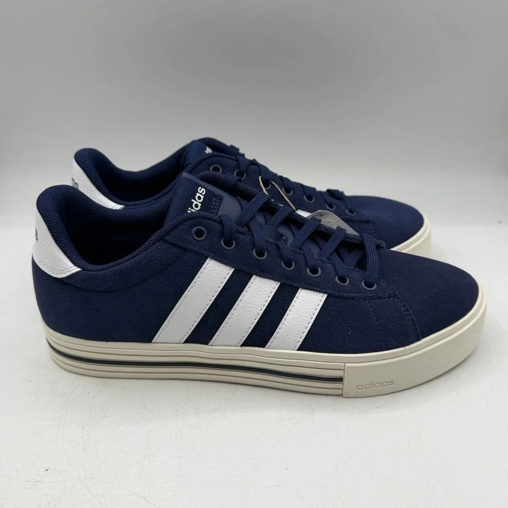 Adidas Daily 4.0 Skateboarding Shoes Mens Sz 8.5 Navy Blue/White Sneakers IF4503